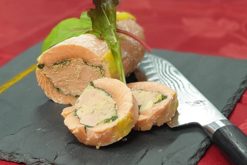 roulé au saumon